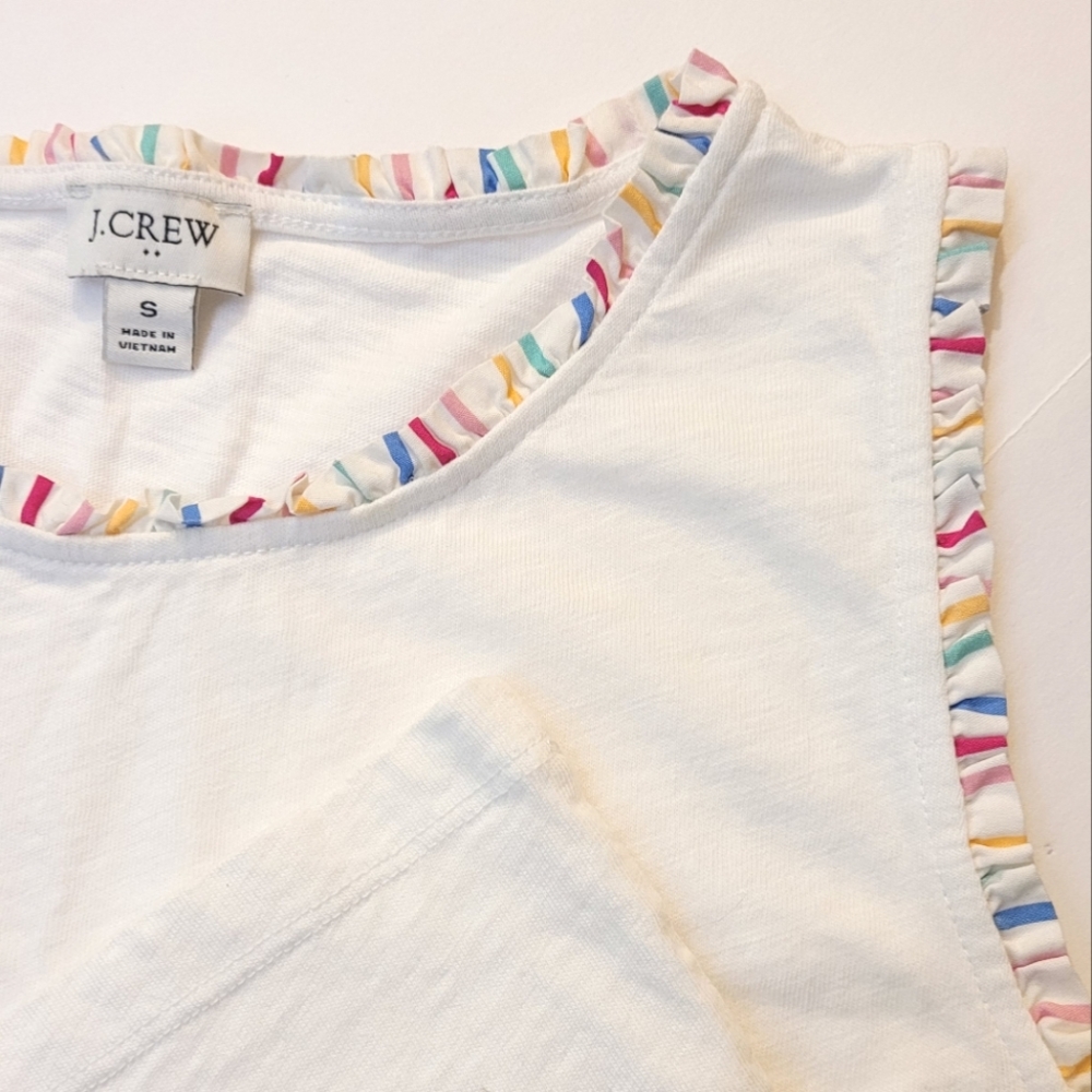 J. Crew tank top with trim design small